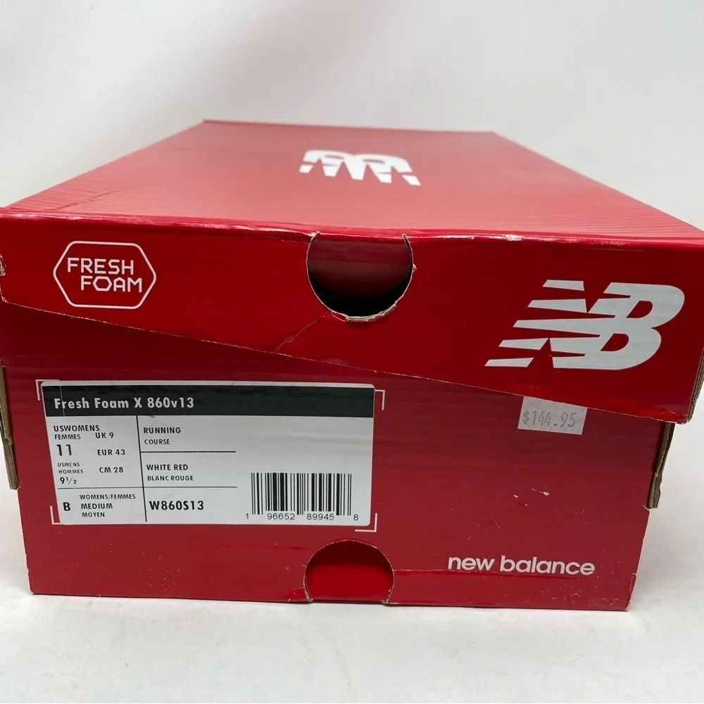 NEW BALANCE FRESH FOAM X 860V13 SEA SALT/WASHED BURGUNDY RUNNING SHOE W860S13